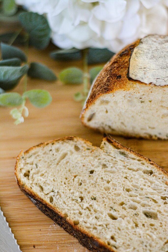 Sage/Garlic Sourdough Bread