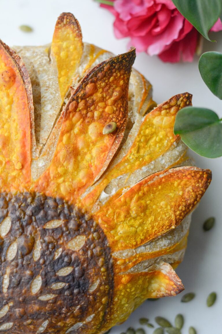 Sunflower sourdough bread